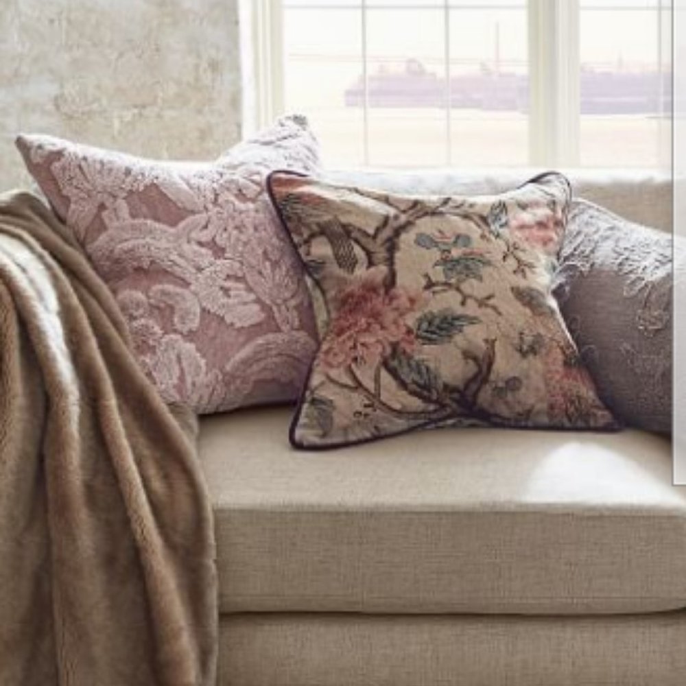 Pottery Barn Mauve Pillow Cover